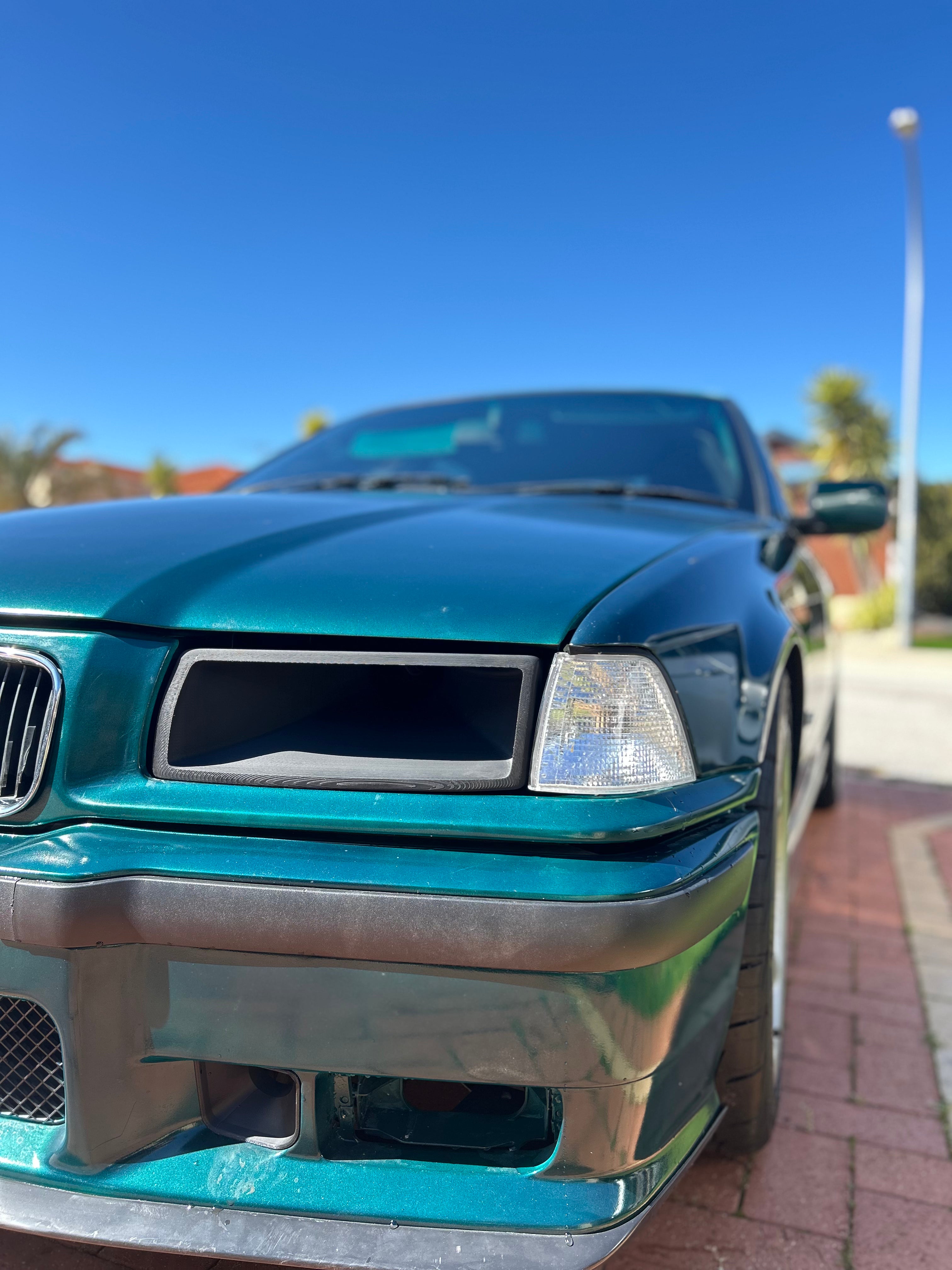 BMW E36 Headlight Turbo Air Intake Duct
