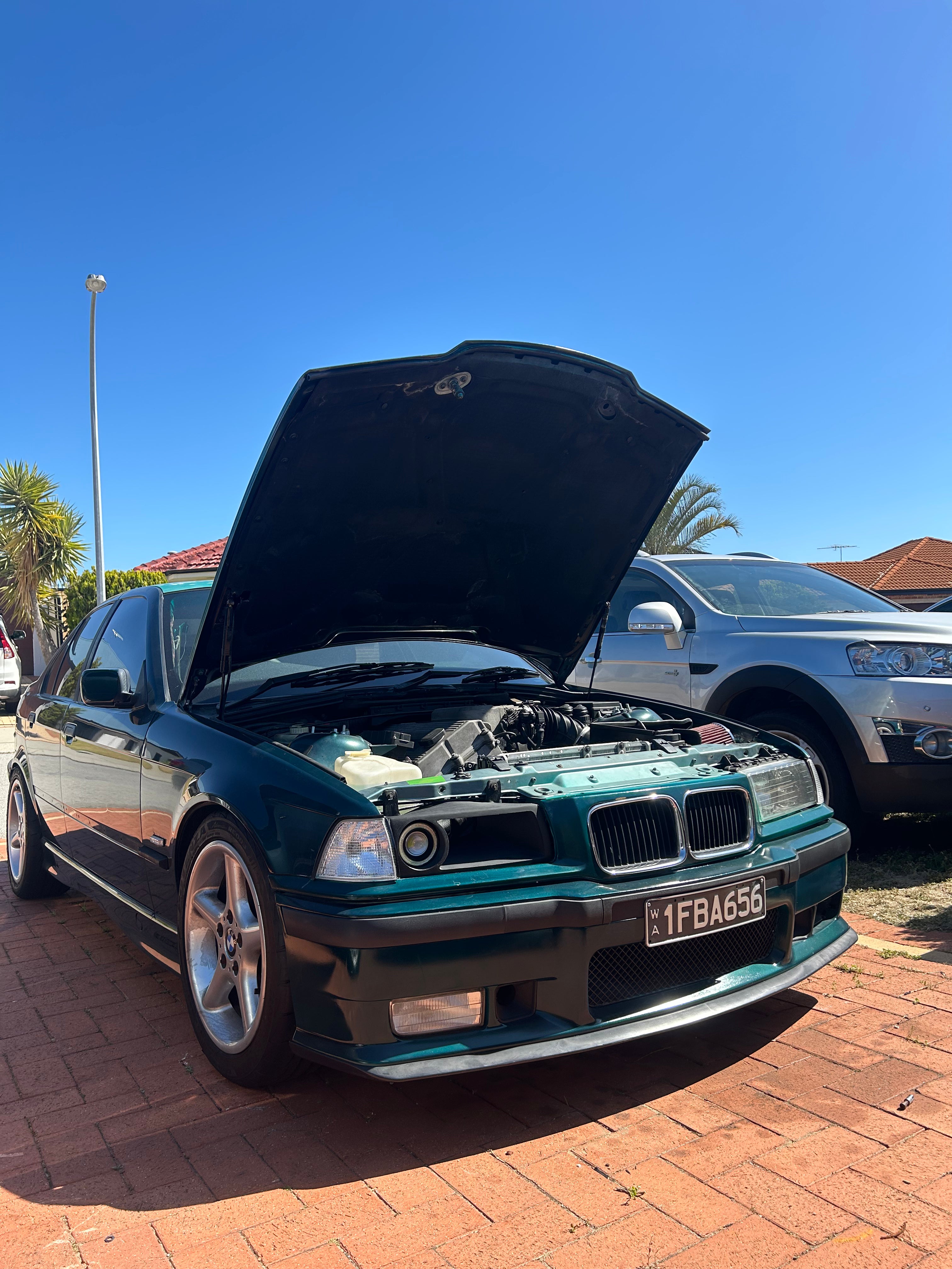 NEW Custom Headlight Delete w/Headlight and High Beam | Turbo Air Intake Duct BMW E36